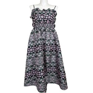 ASOS Edition‎ Womens Plus 14 Floral Jacquard Cami Midi Fairy Garden Whimsical